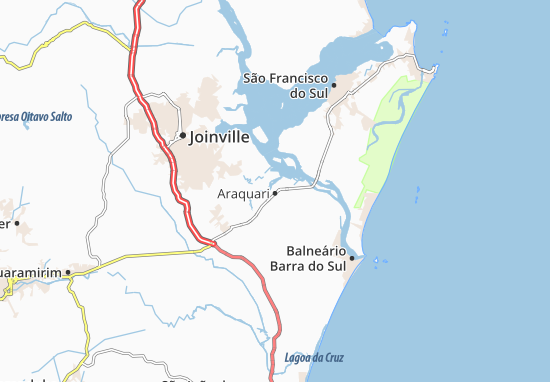 Karte Stadtplan Araquari