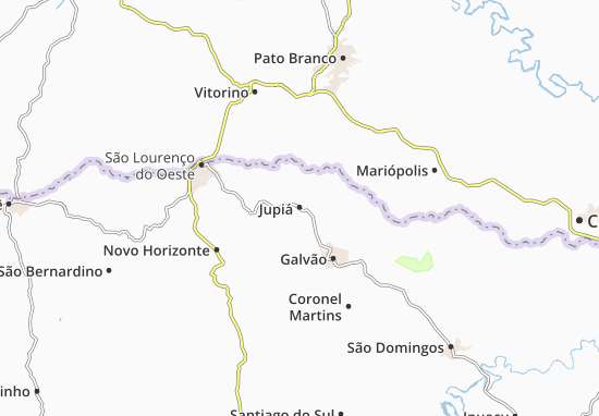 Mapa Jupiá