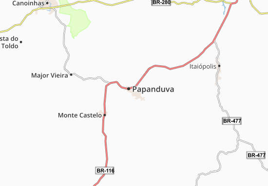 Karte Stadtplan Papanduva