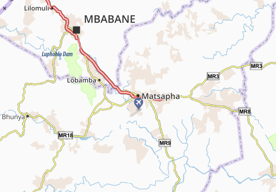 Mapa Matsapha