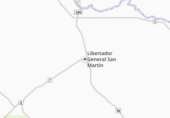 Mapa Libertador General San Martín