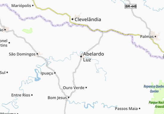 Kaart Plattegrond Abelardo Luz