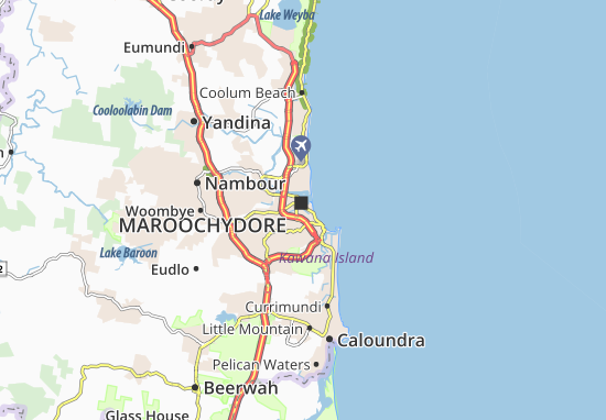 Mapa Maroochydore