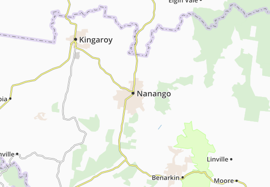 Karte Stadtplan Nanango