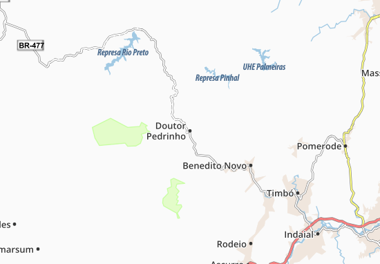 Karte Stadtplan Doutor Pedrinho