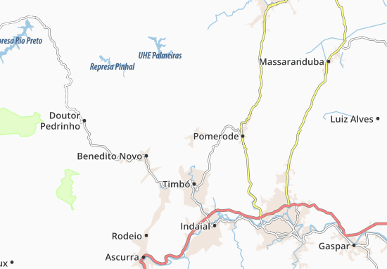 Mapa Rio dos Cedros