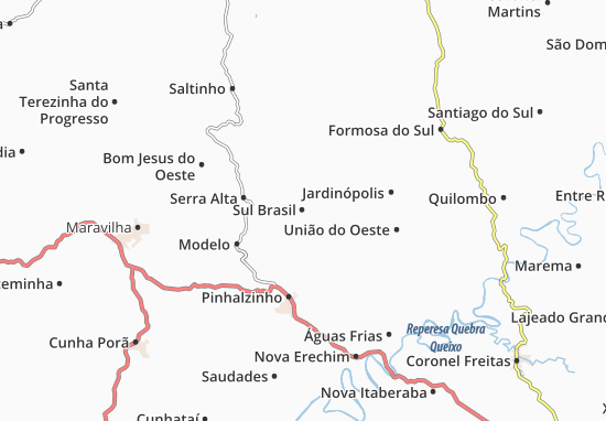 Mapa Sul Brasil