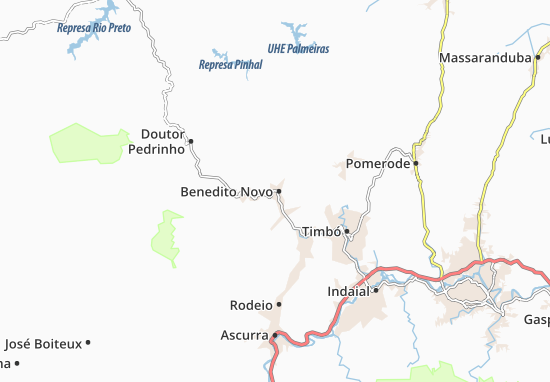 Benedito Novo Map