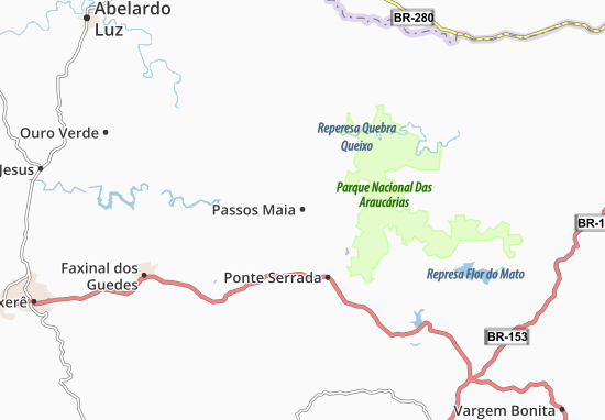 Karte Stadtplan Passos Maia