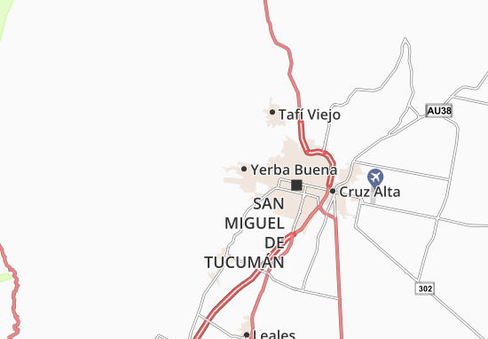 Karte Stadtplan Yerba Buena
