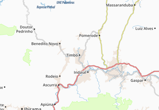 Karte Stadtplan Timbó