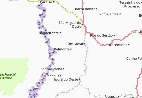 Karte Stadtplan Belmonte