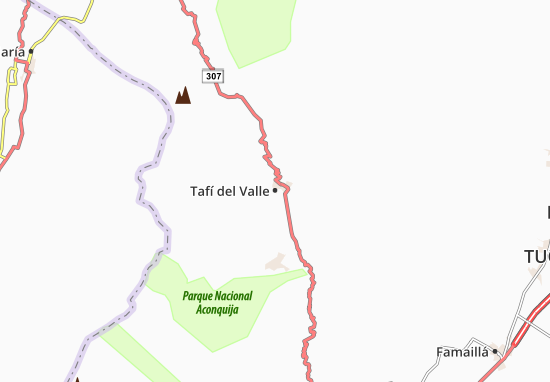 Karte Stadtplan Tafí del Valle