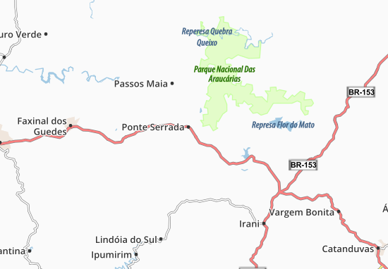 Kaart Plattegrond Ponte Serrada