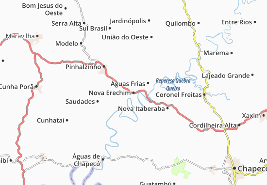 Karte Stadtplan Nova Erechim