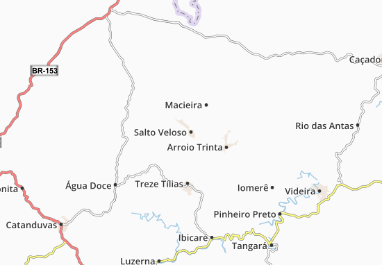 Karte Stadtplan Salto Veloso