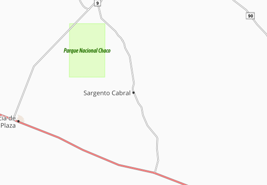 Kaart Plattegrond Sargento Cabral