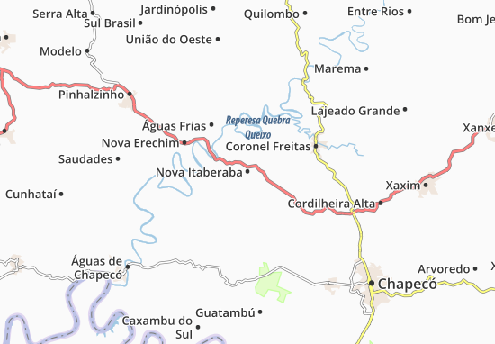 Karte Stadtplan Nova Itaberaba
