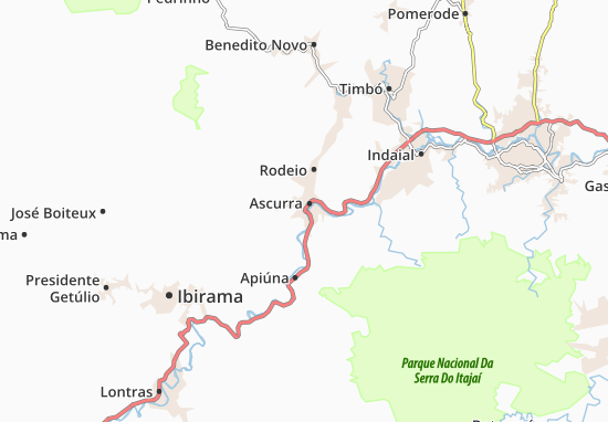 Karte Stadtplan Ascurra