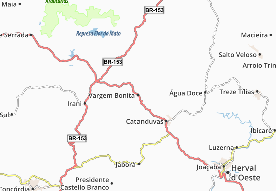 Karte Stadtplan Vargem Bonita