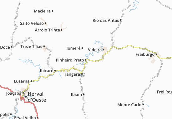 Karte Stadtplan Pinheiro Preto