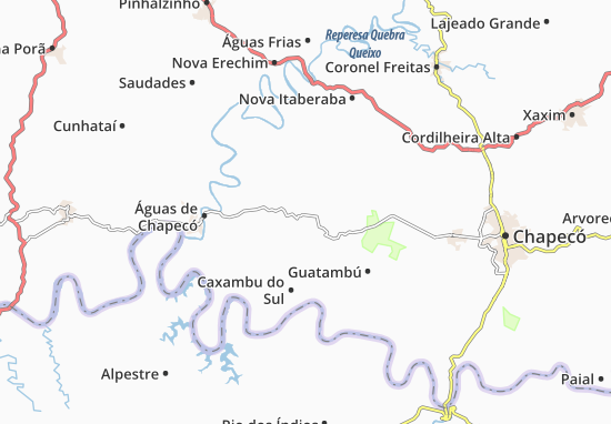 Karte Stadtplan Planalto Alegre