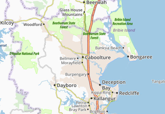 Karte Stadtplan Caboolture