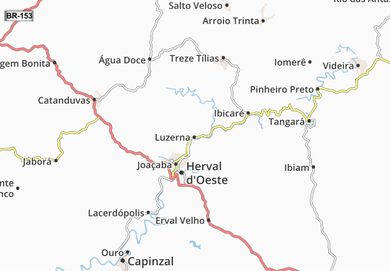 Luzerna Map