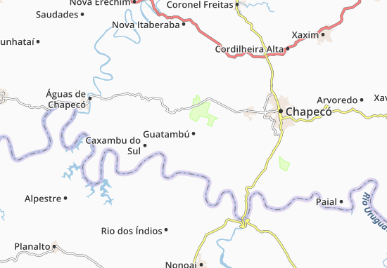 Kaart Plattegrond Guatambú