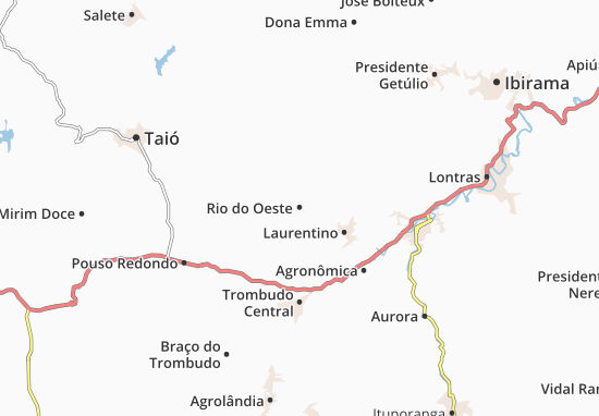 Mapa Rio do Oeste