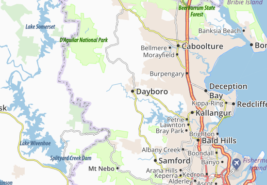 Kaart Plattegrond Dayboro
