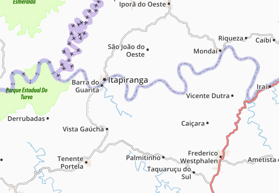 Karte Stadtplan Pinheirinho do Vale