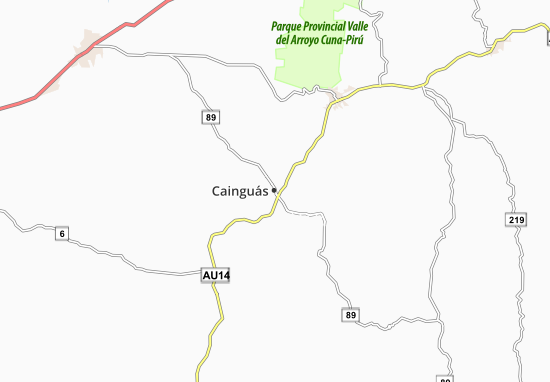 Cainguás Map