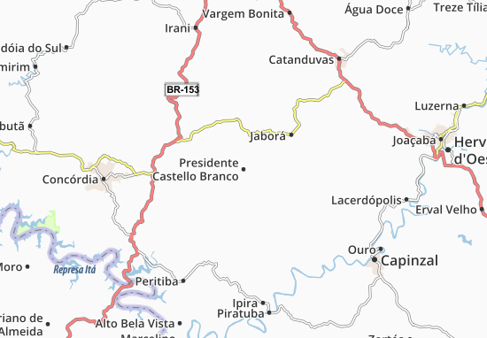 Kaart Plattegrond Presidente Castello Branco