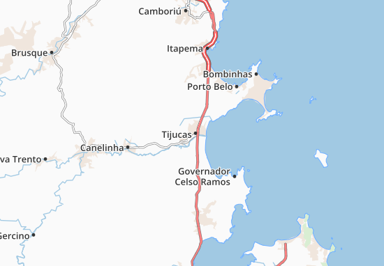 Tijucas Map