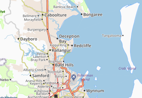 Karte Stadtplan Redcliffe