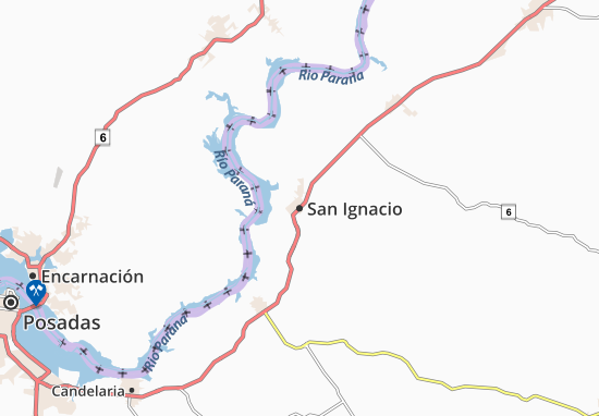 Karte Stadtplan San Ignacio