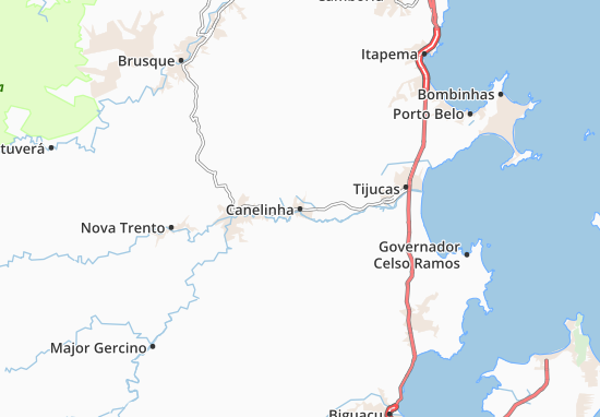 Canelinha Map