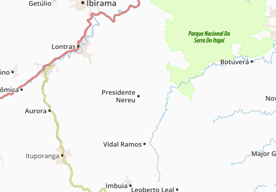 Presidente Nereu Map