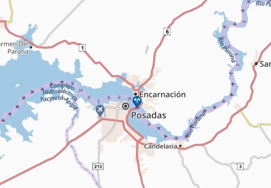 Encarnación Map
