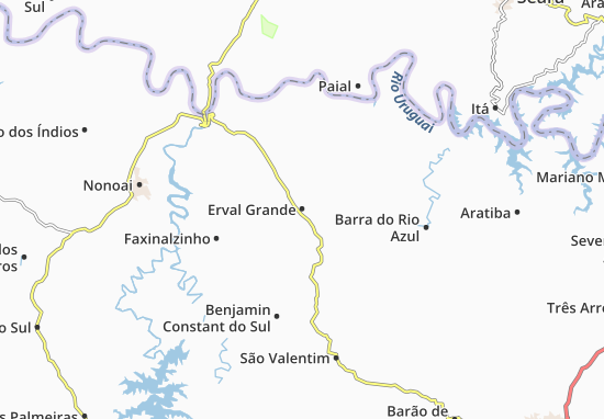 Karte Stadtplan Erval Grande