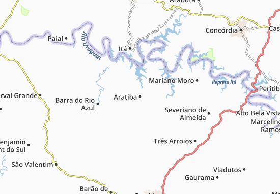 Kaart Plattegrond Aratiba