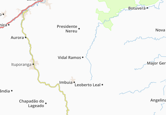 Karte Stadtplan Vidal Ramos