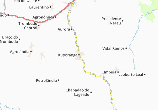 Karte Stadtplan Ituporanga
