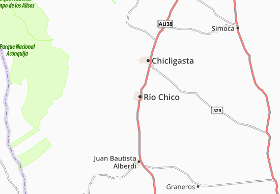 Carte-Plan Río Chico