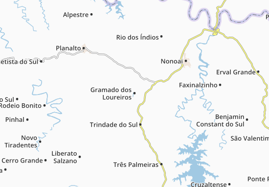 Kaart Plattegrond Gramado dos Loureiros