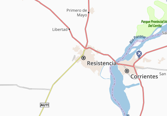 Karte Stadtplan Resistencia
