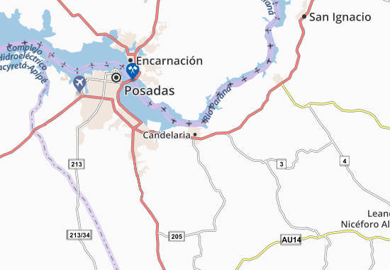 Karte Stadtplan Candelaria