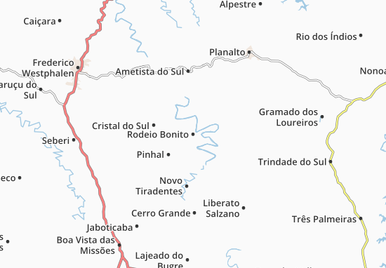 Karte Stadtplan Rodeio Bonito