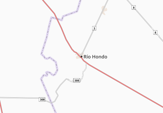 Karte Stadtplan Río Hondo